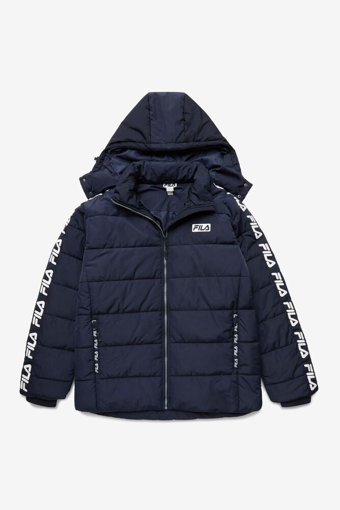 Fila Jakke Herre Mørkeblå Pace Puffer UFN-743980